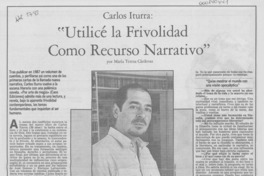 "Utilicé la frivolidad como recurso narrativo"