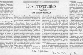 Dos irreverentes