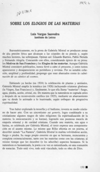 Sobre los elogios de las materias  [artículo] Luis Vargas Saavedra.