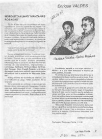 Mordisco a unas "Manzanas robadas"  [artículo] Enrique Valdés.