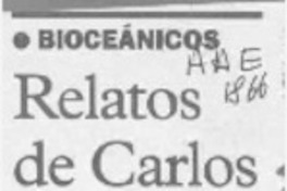 Relatos de Carlos Aránguiz  [artículo].