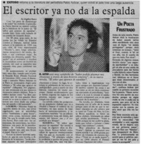 El Escritor ya no da la espalda