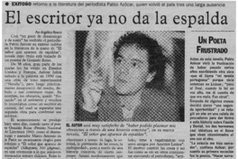 El Escritor ya no da la espalda