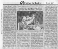 "Casa de luna", mezcla de textos y estilos  [artículo] Carola Oyarzún L.