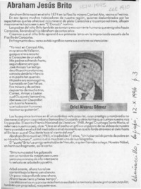 Abraham Jesús Brito  [artículo] Oriel Alvarez Gómez.