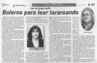 Boleros para leer tarareando  [artículo] Alberto Carrizo.