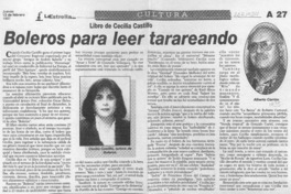 Boleros para leer tarareando  [artículo] Alberto Carrizo.