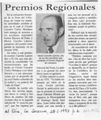 Premios regionales  [artículo].