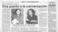 Una puerta a la conversación  [artículo] Eduardo Henríquez O.