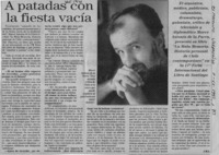 A patadas con la fiesta vacía  [artículo] J. M. I.