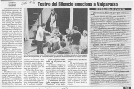 Teatro del Silencio emociona a Valparaíso  [artículo] Karen Bravo.