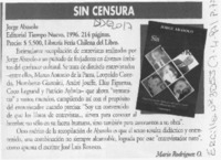Sin censura  [artículo] Mario Rodríguez O.