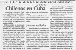 Chilenos en Cuba  [artículo].