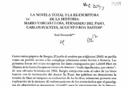 La novela total y la re-escritura de la Historia  [artículo] Saúl Sosnowski.