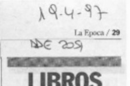 Libros  [artículo].