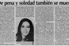 De pena y soledad también se muere