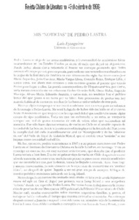 Mis "Noticias" de Pedro Lastra