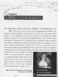 La Cocina erótica del Conde Lafourchette  [artículo].