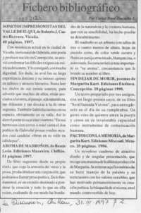 Fichero bibliográfico  [artículo] Carlos René Ibacache.