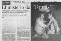 Teatro  [artículo] Javier Ibacache V.