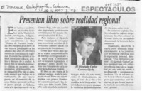 Presentan libro sobre realidad regional  [artículo].