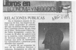 Libros en economía y negocios  [artículo].