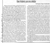Una historia para no olvidar