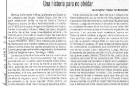 Una historia para no olvidar