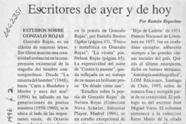 Escritores de ayer y de hoy