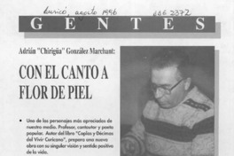 Con el canto a flor de piel  [artículo].
