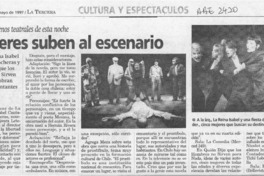Mujeres suben al escenario  [artículo].