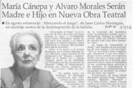 María Cánepa y Alvaro Morales serán madre e hijo en nueva obra teatral  [artículo].