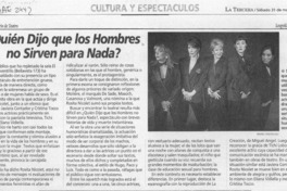 Quién dijo que los hombres no sirven para nada?  [artículo] Leopoldo Pulgar I.