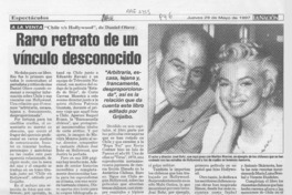 Raro retrato de un vínculo desconocido  [artículo].