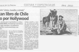 Editan libro de Chile visto por Hollywood  [artículo].