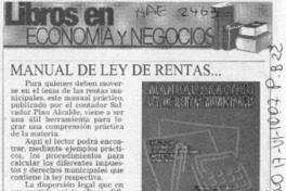 Manual de ley de rentas  [artículo].