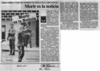Morir es la noticia  [artículo].