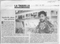 Sepúlveda, ahora más optimista  [artículo].