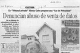 Denuncian abuso de venta de datos  [artículo] X. P.