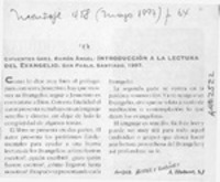 Introducción a la lectura del evangelio  [artículo] A. Hubert S. J.