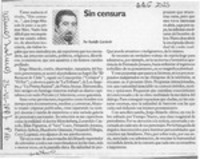 Sin censura  [artículo] Rodolfo Gambetti.