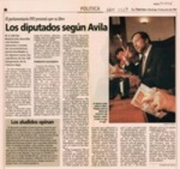 Los diputados según Avila
