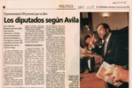 Los diputados según Avila