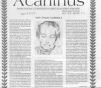 Hoy nació Gabriela  [artículo] Amparo Pozo.