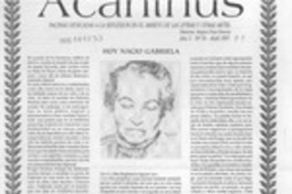 Hoy nació Gabriela  [artículo] Amparo Pozo.