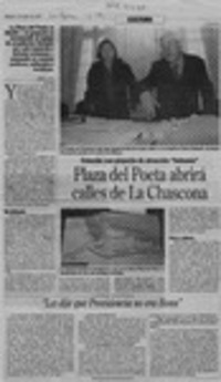 Plaza del poeta abrirá calles de La Chascona