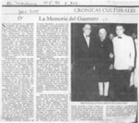La memoria del guerrero  [artículo] J. M. V. S.