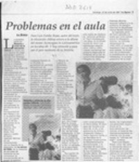 Problemas en el aula  [artículo].