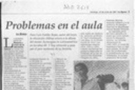 Problemas en el aula  [artículo].
