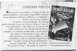 Cárdenas publica  [artículo].